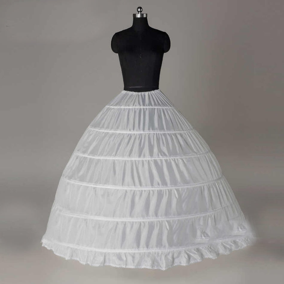 Hoops Crinoline<br>A-Line Wedding Petticoat One Size