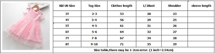 SWEET JANE<br> Tulle Lace Butterflies Embroidered Mesh Princess Dress For Girls