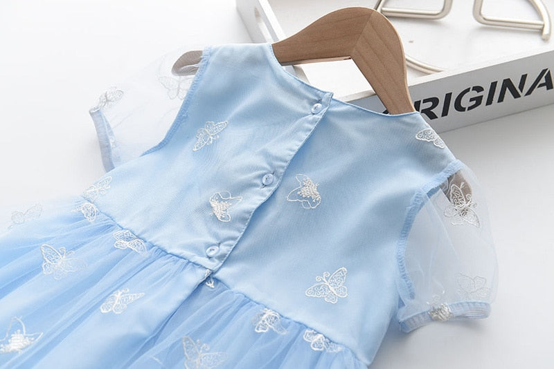 SWEET JANE<br> Tulle Lace Butterflies Embroidered Mesh Princess Dress For Girls