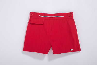 LITTLE PRINCE CHARMING<br>Toddler Boys Summer Red Cotton Set