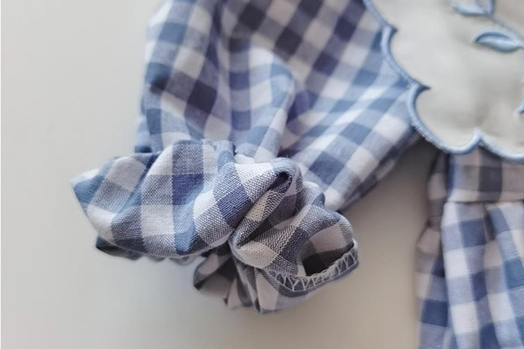 BABY BLUE<br>Bodysuits Infant Embroidered Romper
