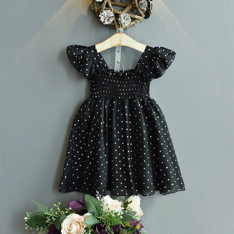 SWEET MILA<br>Summer Dotted Sequined Little Dress