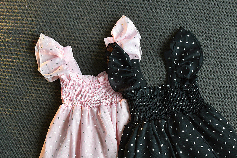 SWEET MILA<br>Summer Dotted Sequined Little Dress