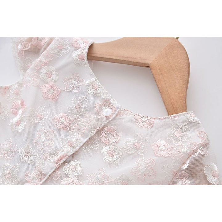 LITTLE PEONY<br>Cotton Striped Print Girls Dress